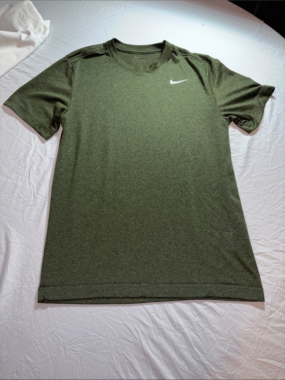 Nike Men's Olive Green Dri-FIT Short Sleeve Tee